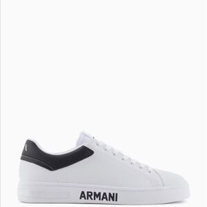 Armani White and Black Sneakers